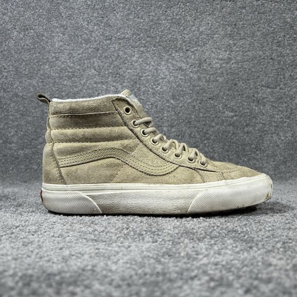 VANS Sk8-Hi MTE Scotchgard Women’s Size 7 Tan Suede Hiking Skate Shoes Used - Picture 1 of 12